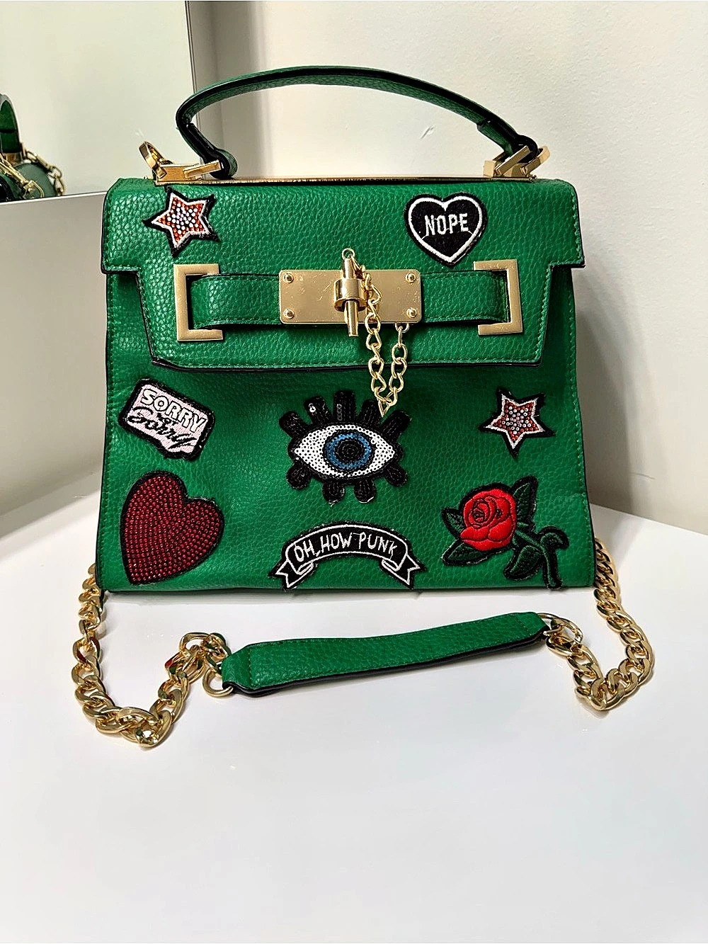 ALDO Euroline Patchwork Top-Handle Satchel